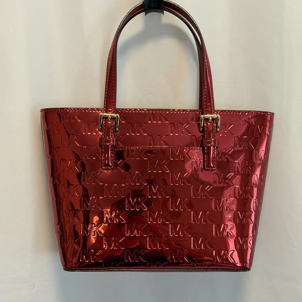 Michael Kors XS Cherry Convertible TZ Tote Bag NWT Crossbody Red - Picture 2 of 7